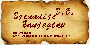 Đenadije Banjeglav vizit kartica